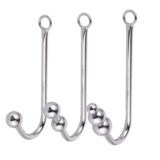 5334 Anal Elegant with Collar Cuffs Beaded and Hook 0125